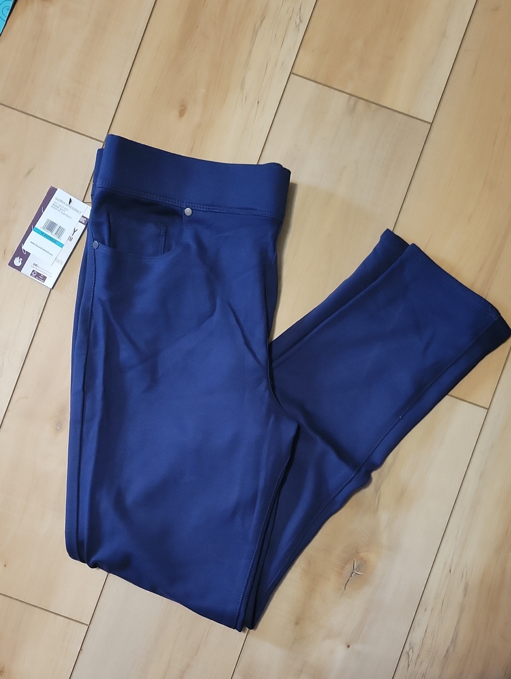 Gloria Vanderbilt Marine Navy Avery Slim Ponte Leggings